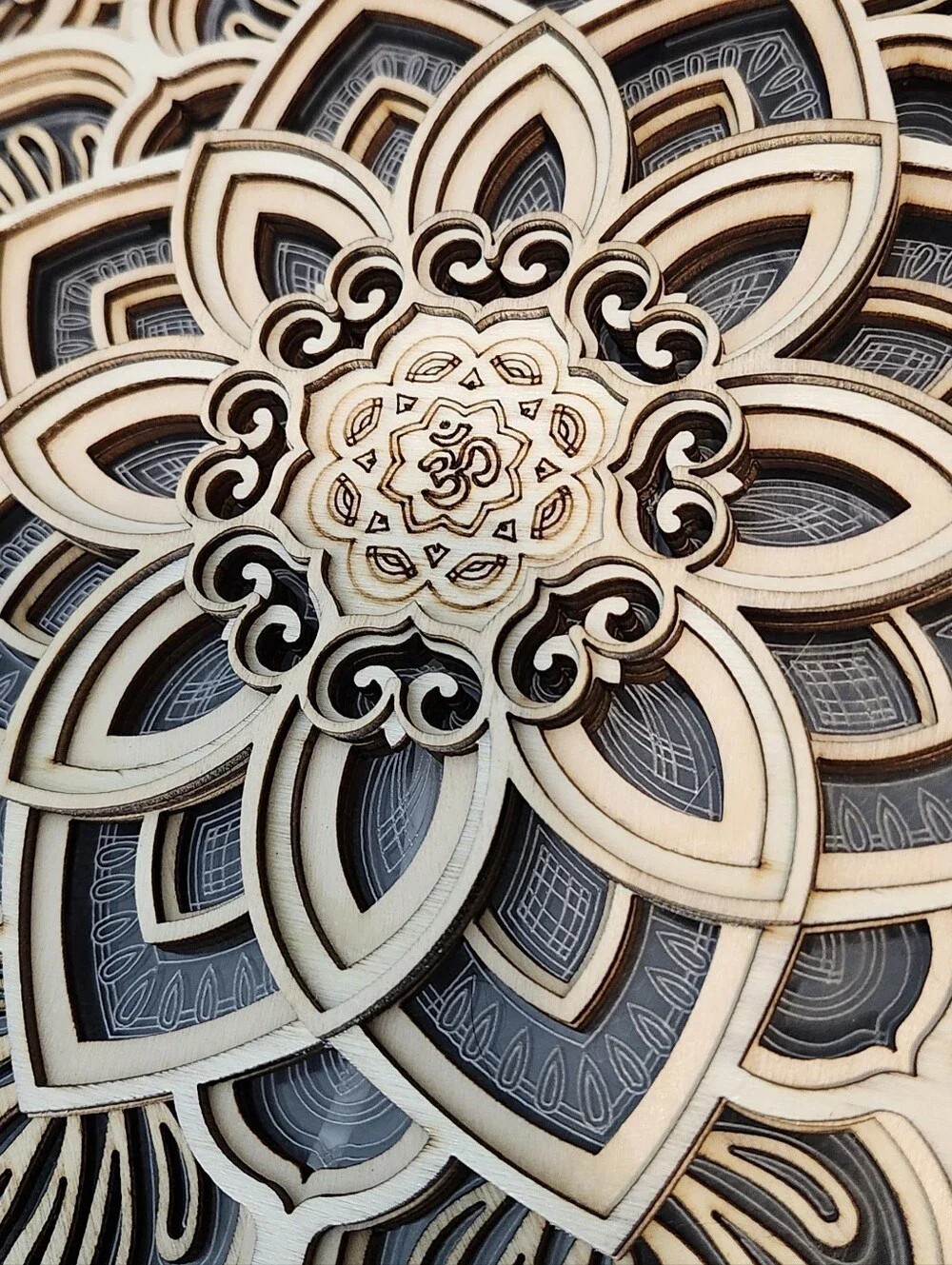 Light Up Decorative Wood Mandala
